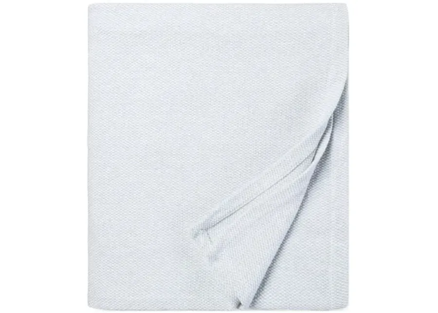 Terzo Throw - SFERRA - White - Lightweight, Soft, Warm, Fringed