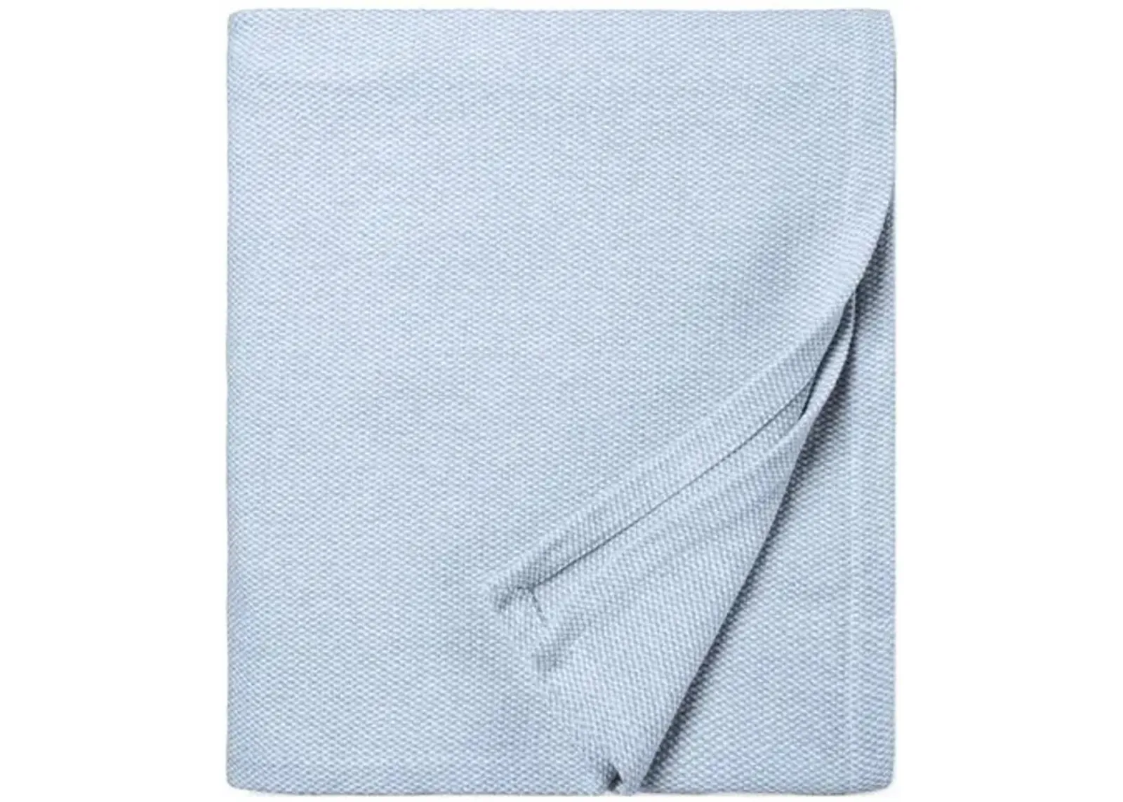 Terzo Throw - SFERRA - Blue - Lightweight, Soft, Warm, Fringed