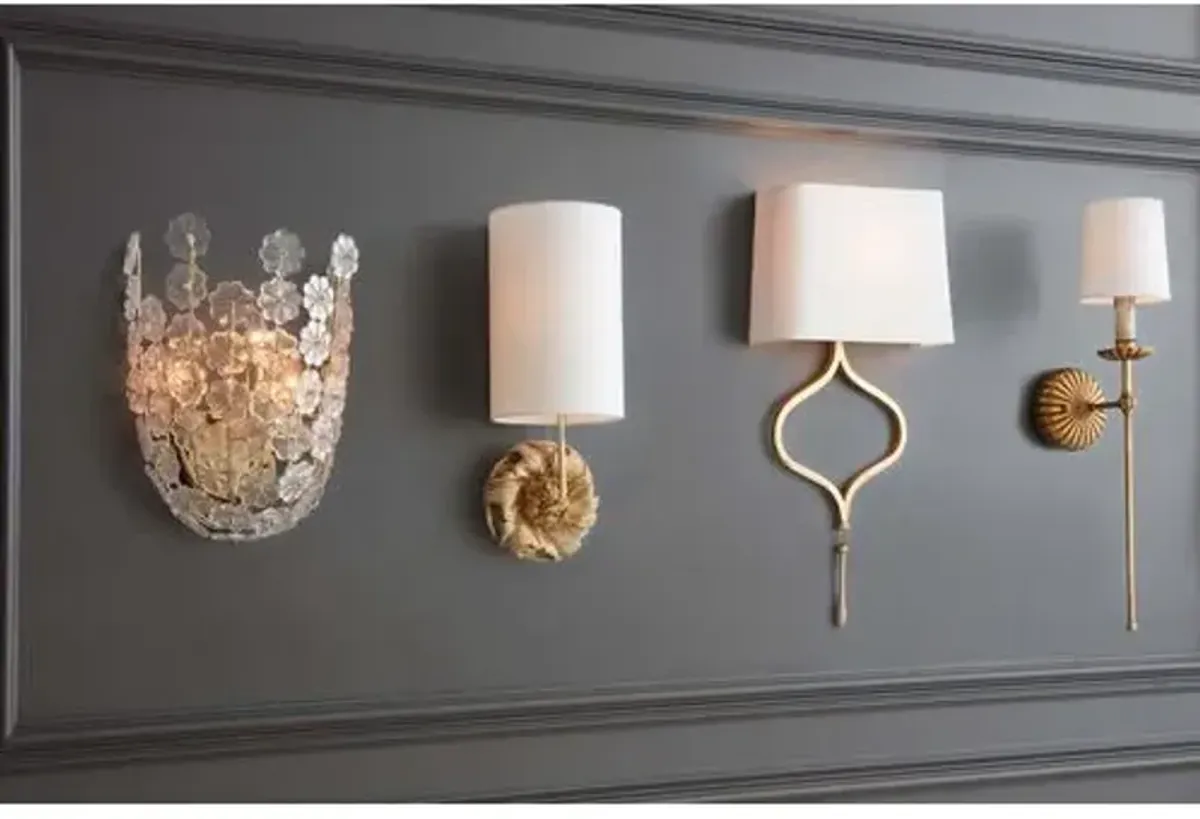 Charlotte Sconce - Natural Brass - Regina Andrew - Gold