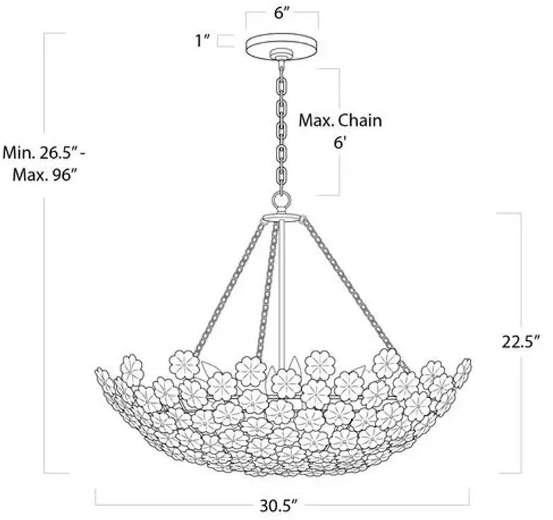 Charlotte Chandelier - Natural Brass - Regina Andrew - Gold