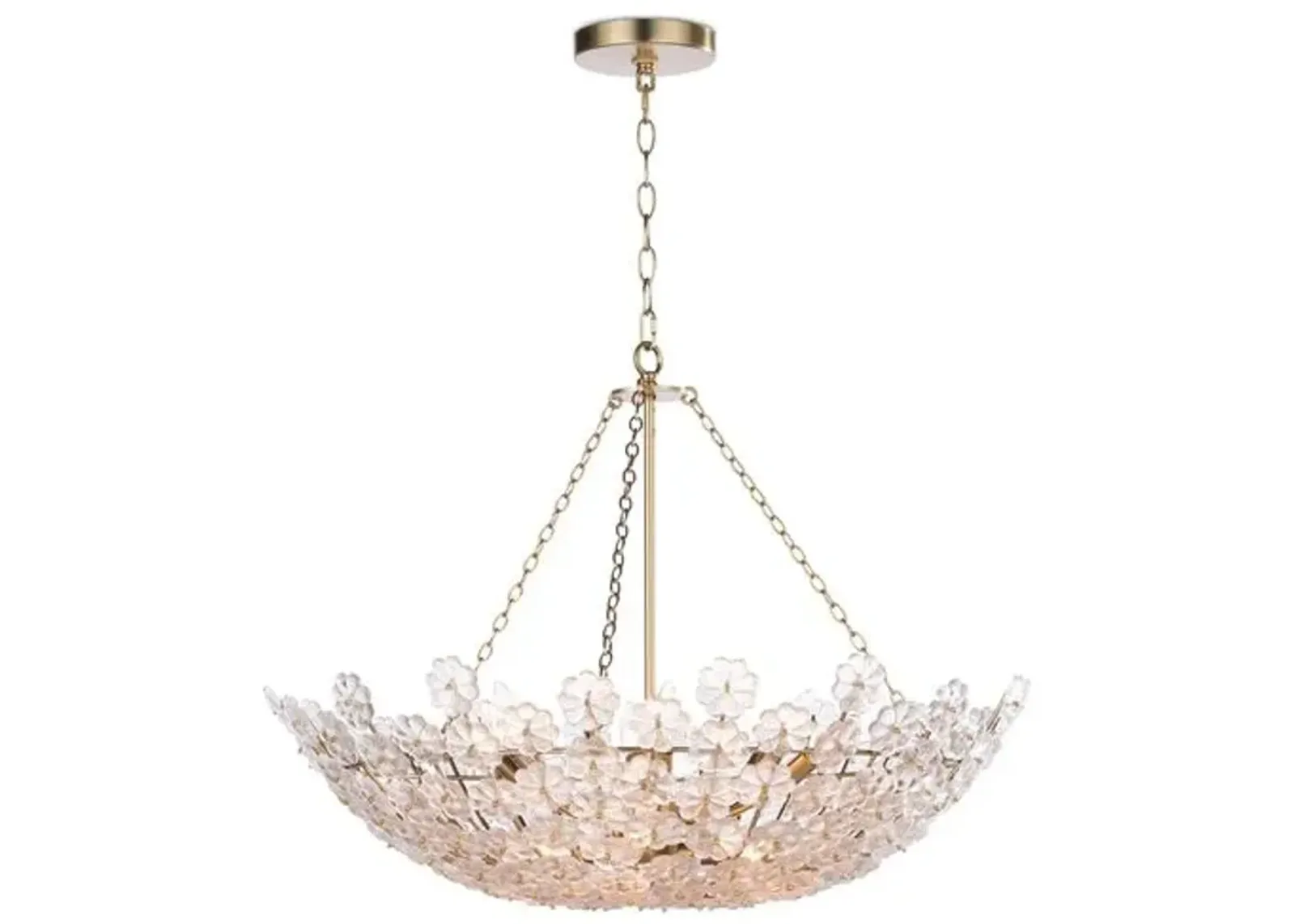 Charlotte Chandelier - Natural Brass - Regina Andrew - Gold