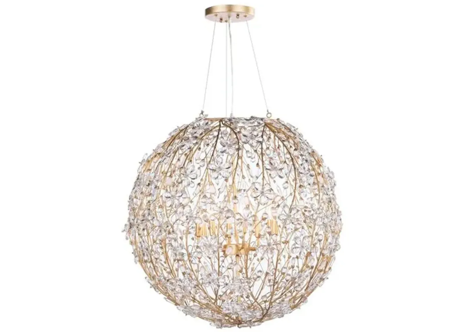 Cheshire Chandelier - Gold Leaf - Regina Andrew