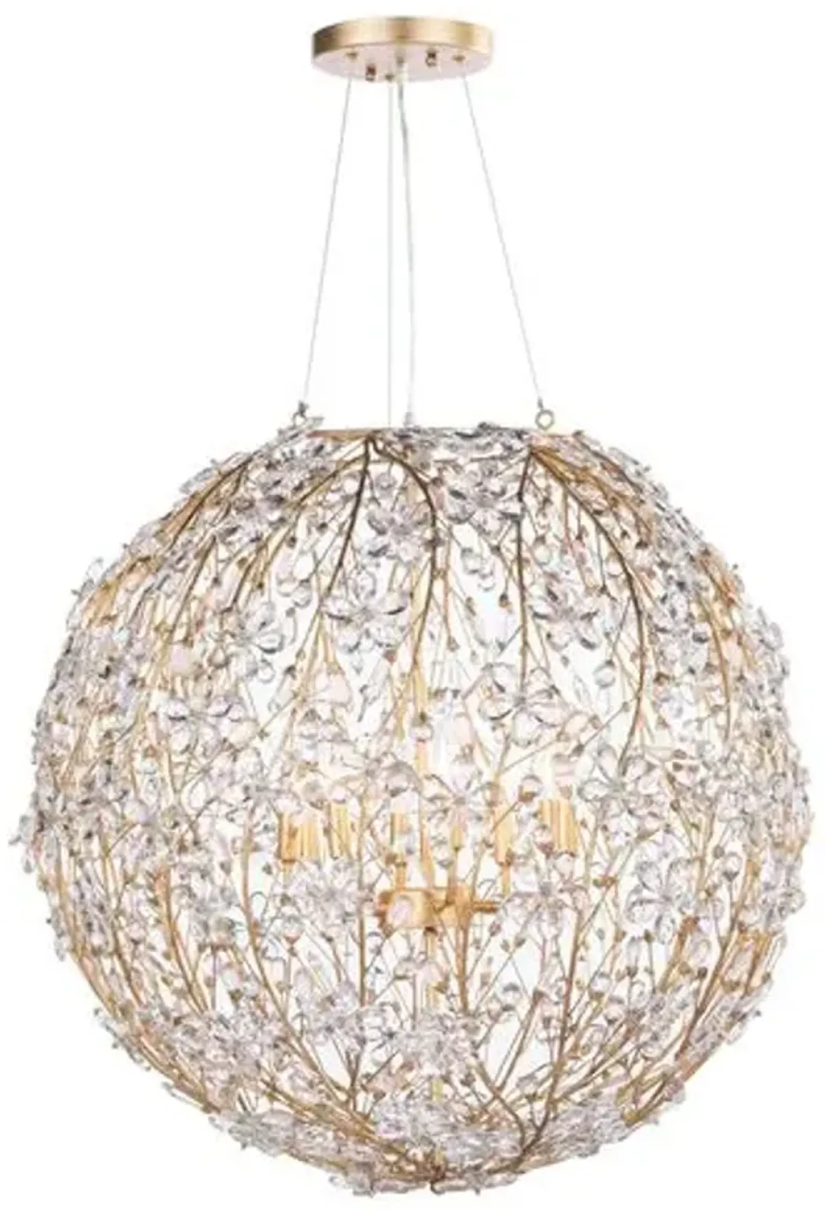 Cheshire Chandelier - Gold Leaf - Regina Andrew