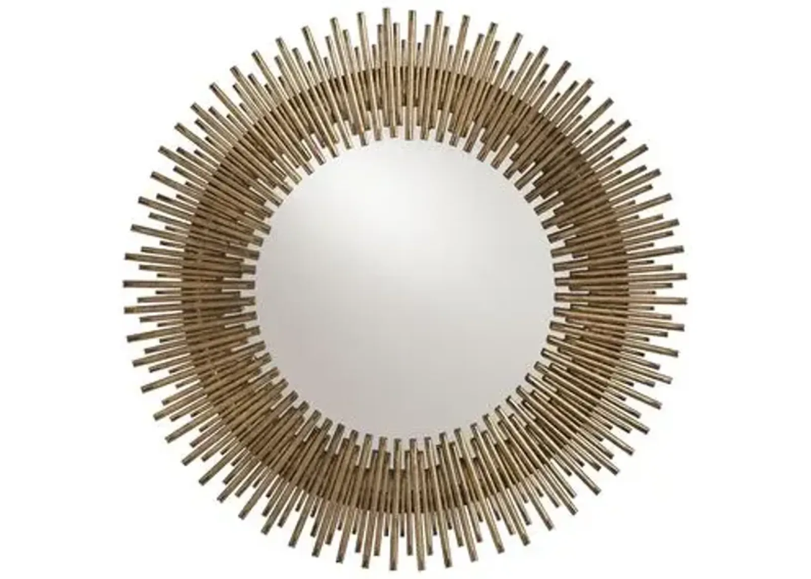 Prescott Round Wall Mirror - Antiqued Gold Leaf - Arteriors