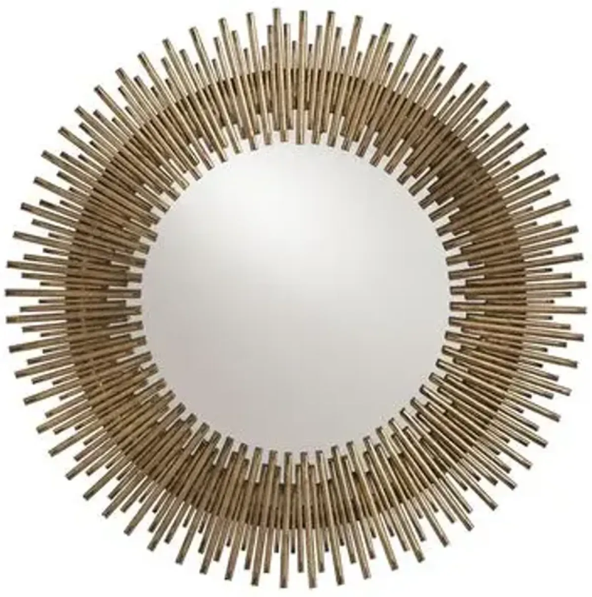 Prescott Round Wall Mirror - Antiqued Gold Leaf - Arteriors