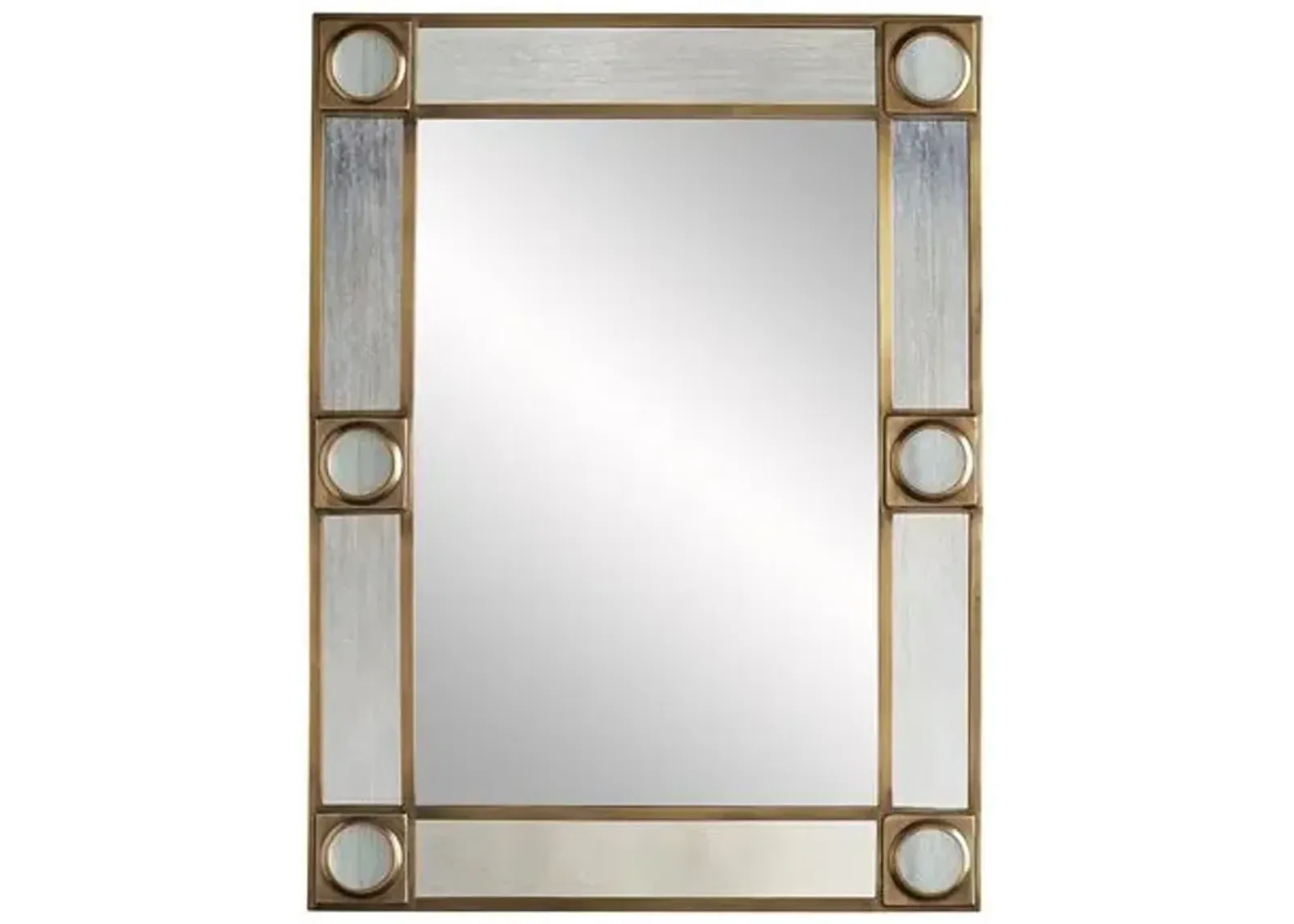 Baldwin Wall Mirror - Antiqued Brass - Arteriors