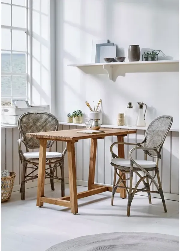 Rossini Bistro Armchair, Taupe Gray