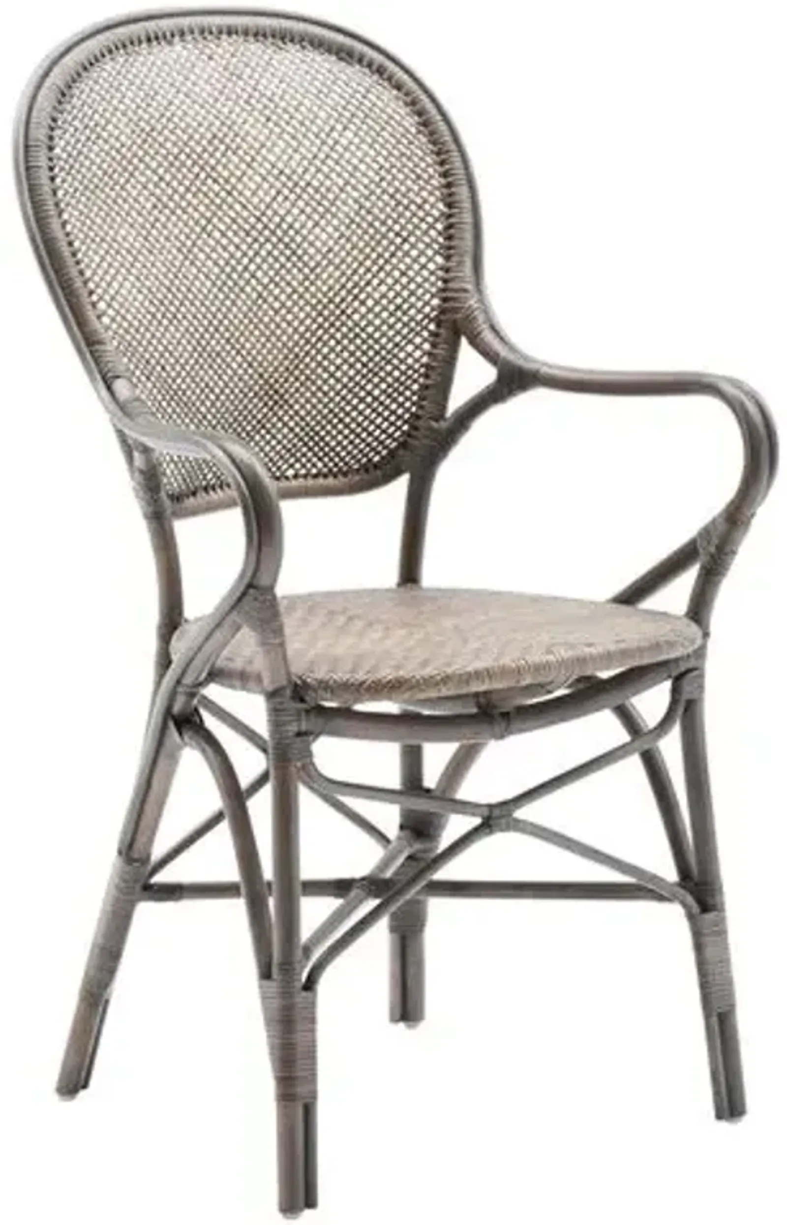 Rossini Bistro Armchair - Taupe Gray - Sika Design - Handcrafted