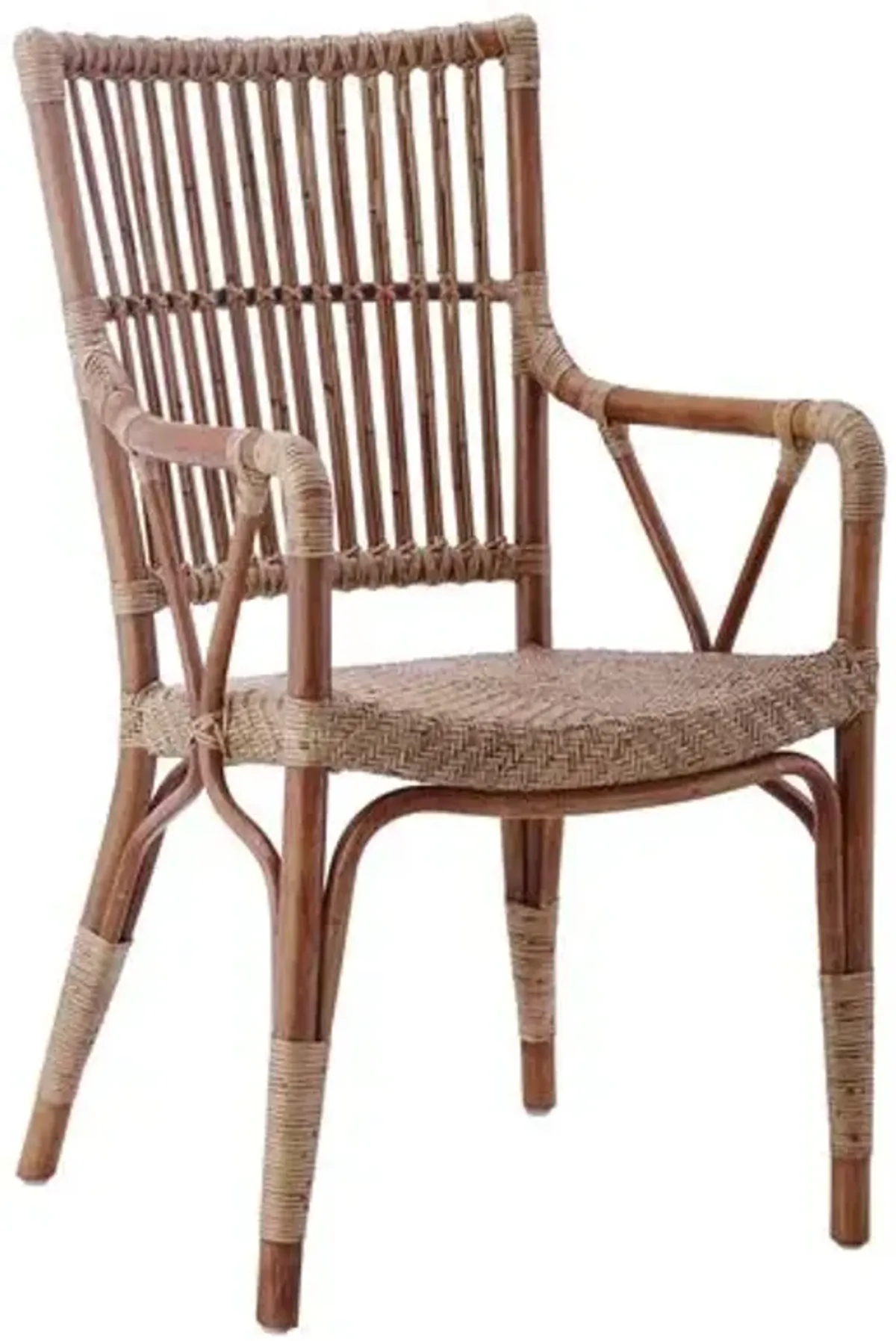 Piano Rattan Armchair - Antique Brown - Sika Design - Handcrafted