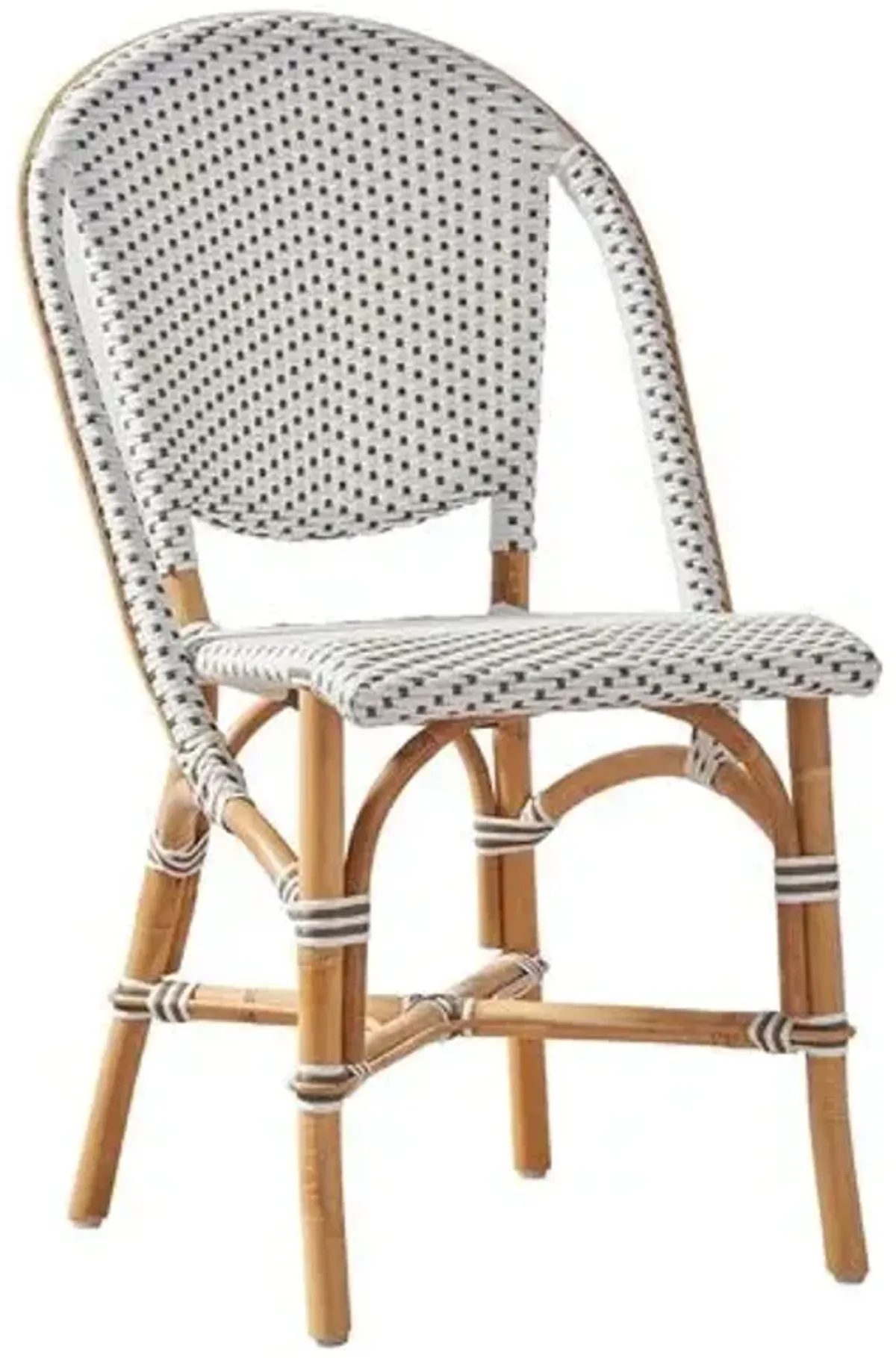 Sofie Bistro Side Chair - White/Cappuccino - Sika Design - Handcrafted