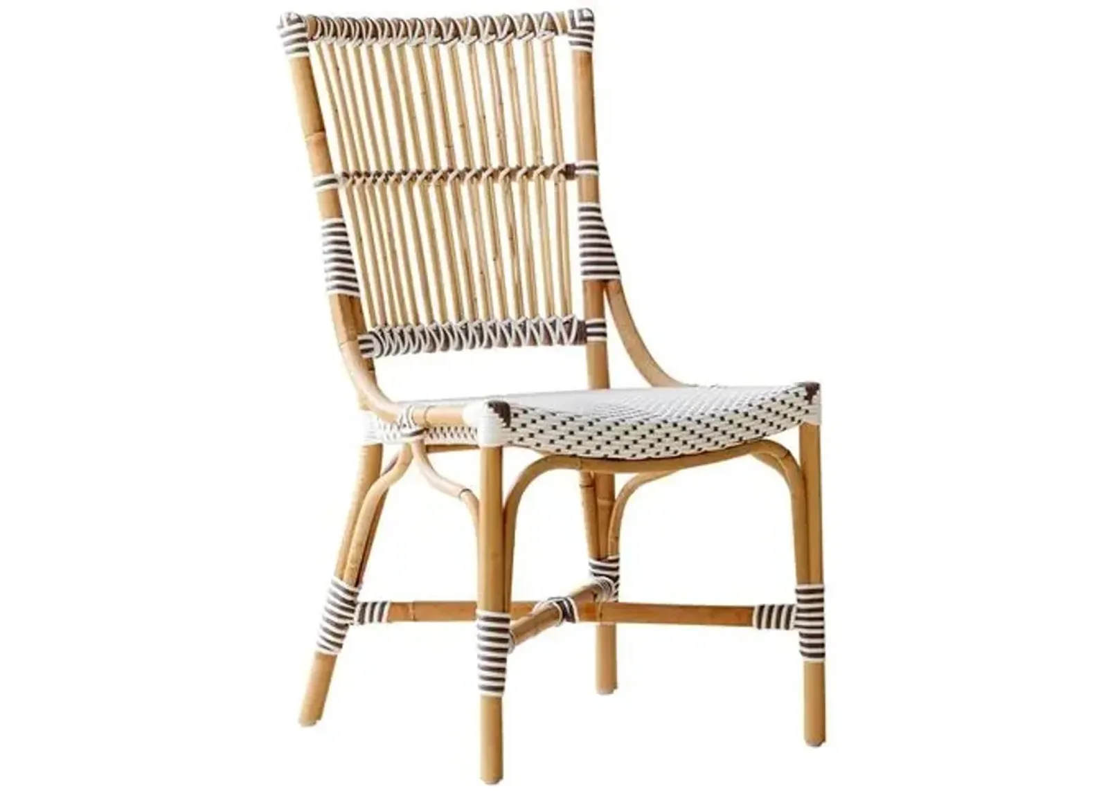 Monique Bistro Side Chair - White/Cappuccino - Sika Design