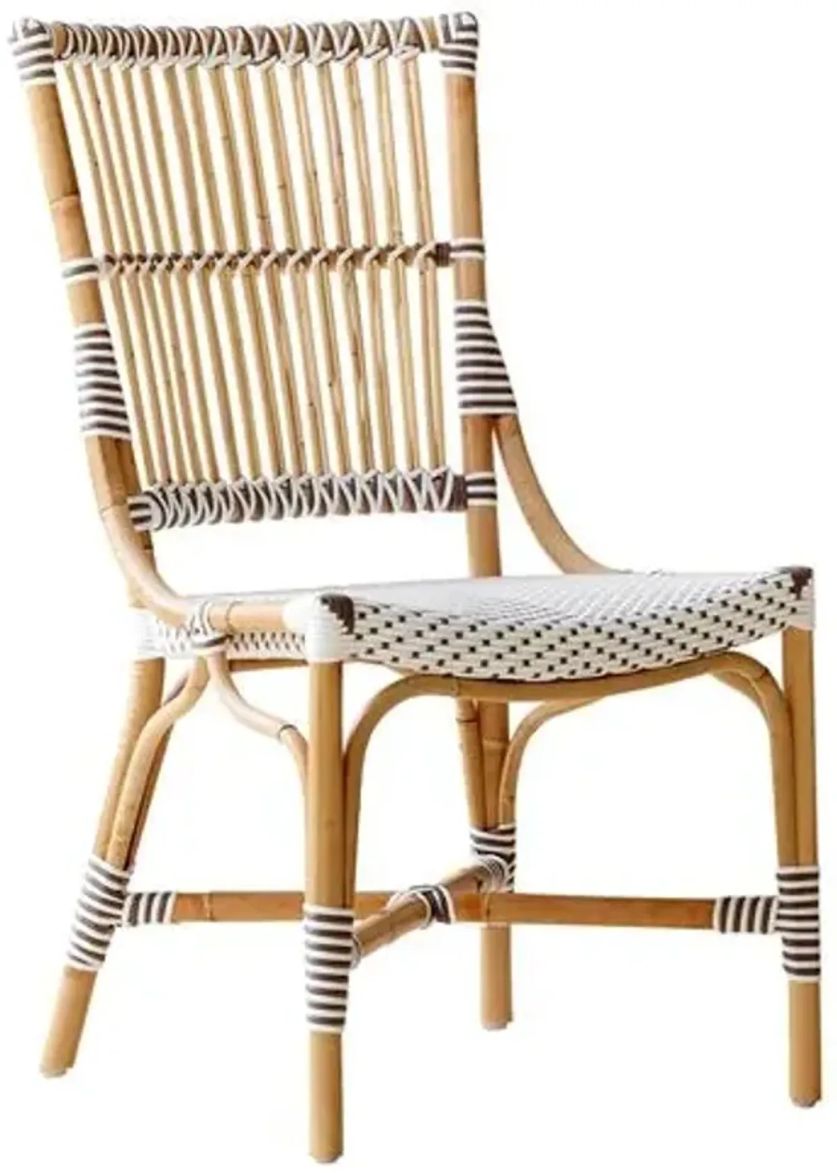 Monique Bistro Side Chair - White/Cappuccino - Sika Design