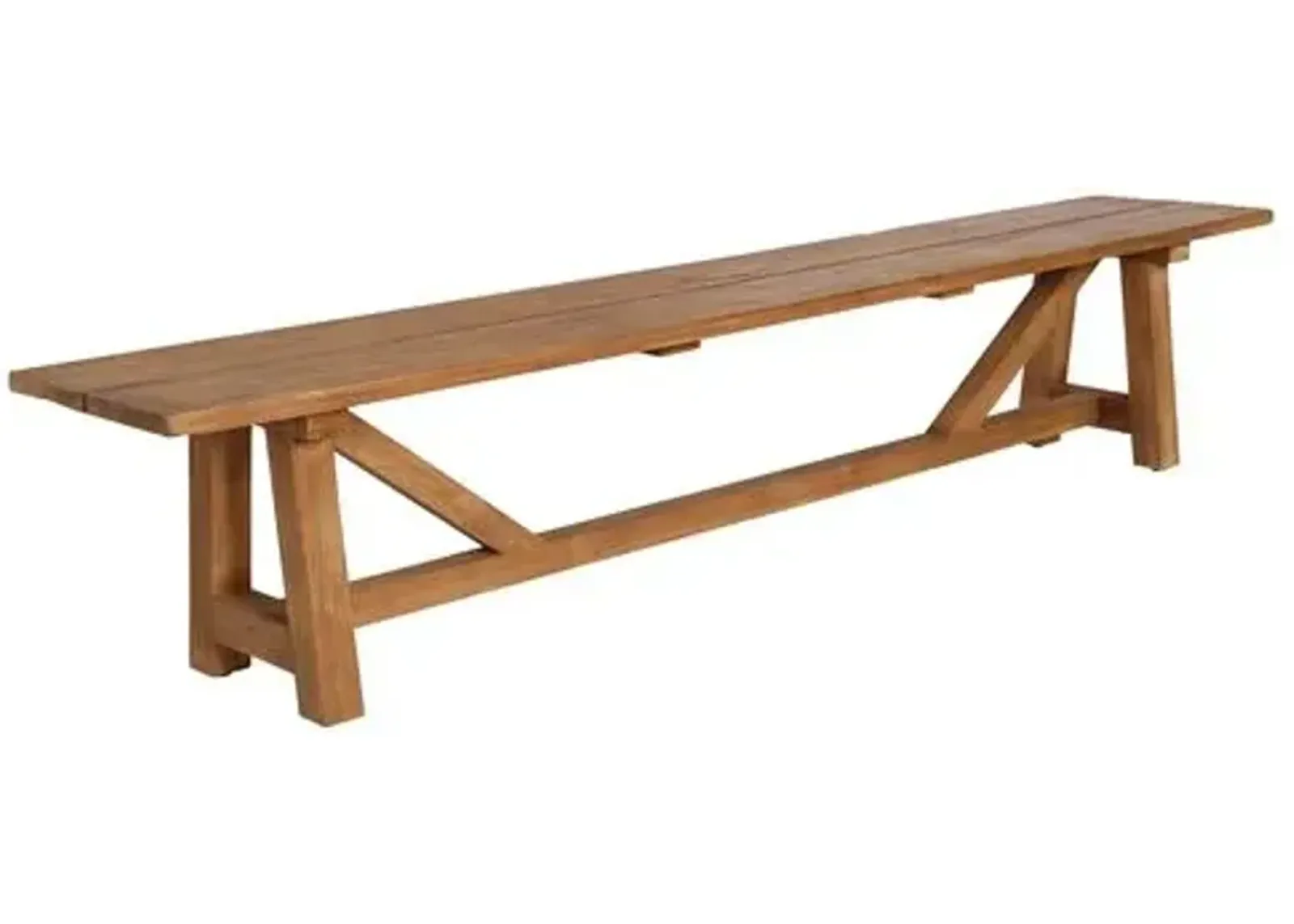 George Outdoor Teak Bench - Natural - Sika Design