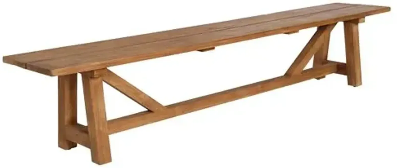 George Outdoor Teak Bench - Natural - Sika Design