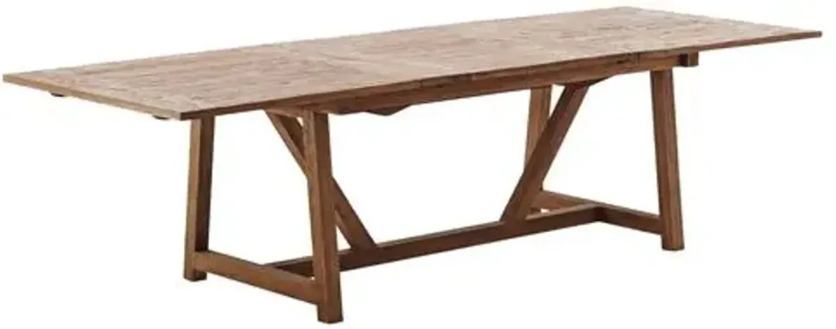 Lucas Ext. Outdoor Dining Table - Natural - Sika Design