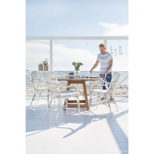 Margret Outdoor Armchair - Dove White - Sika Design - Beige