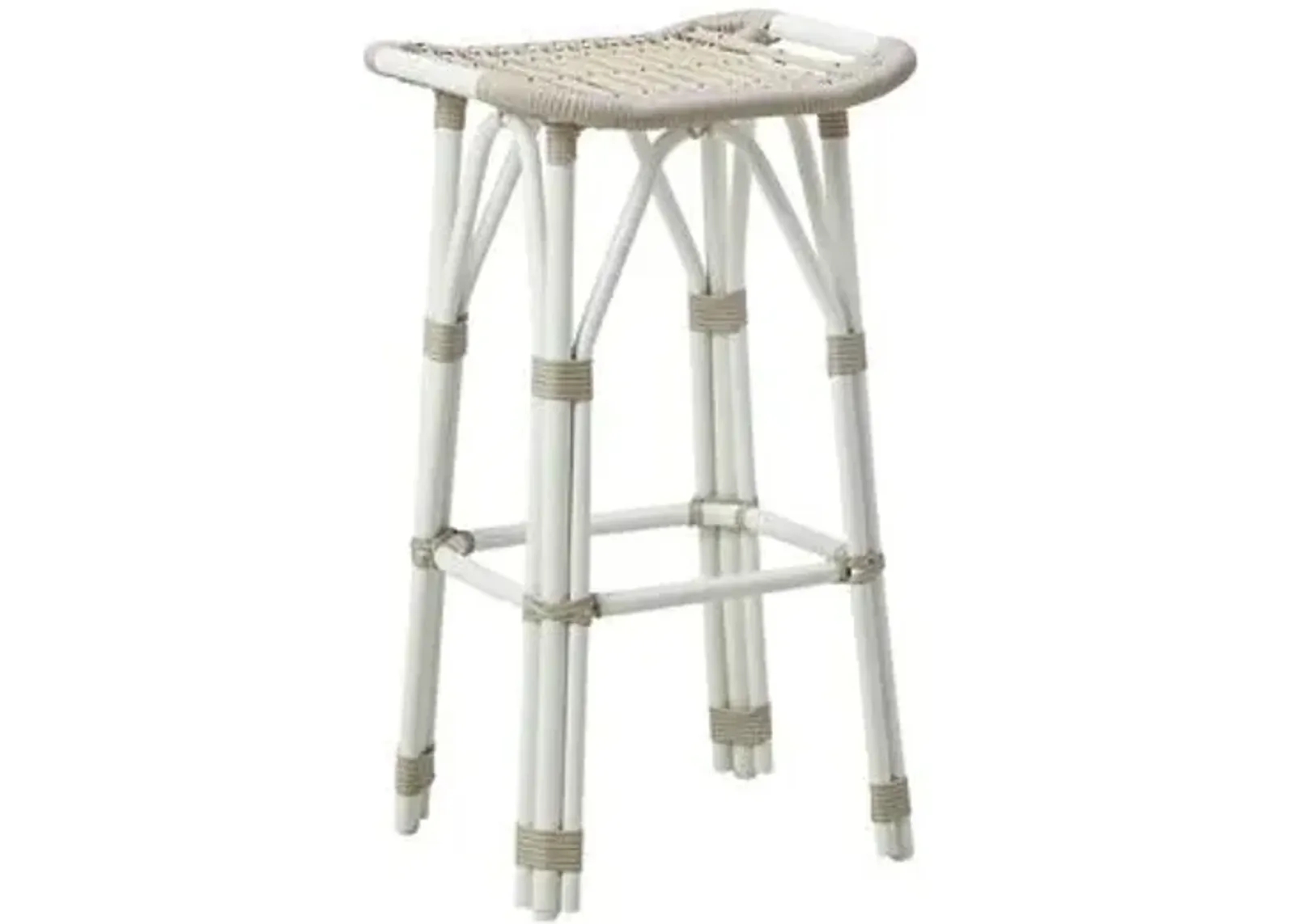 Salsa Outdoor Barstool - Dove White - Sika Design - Beige