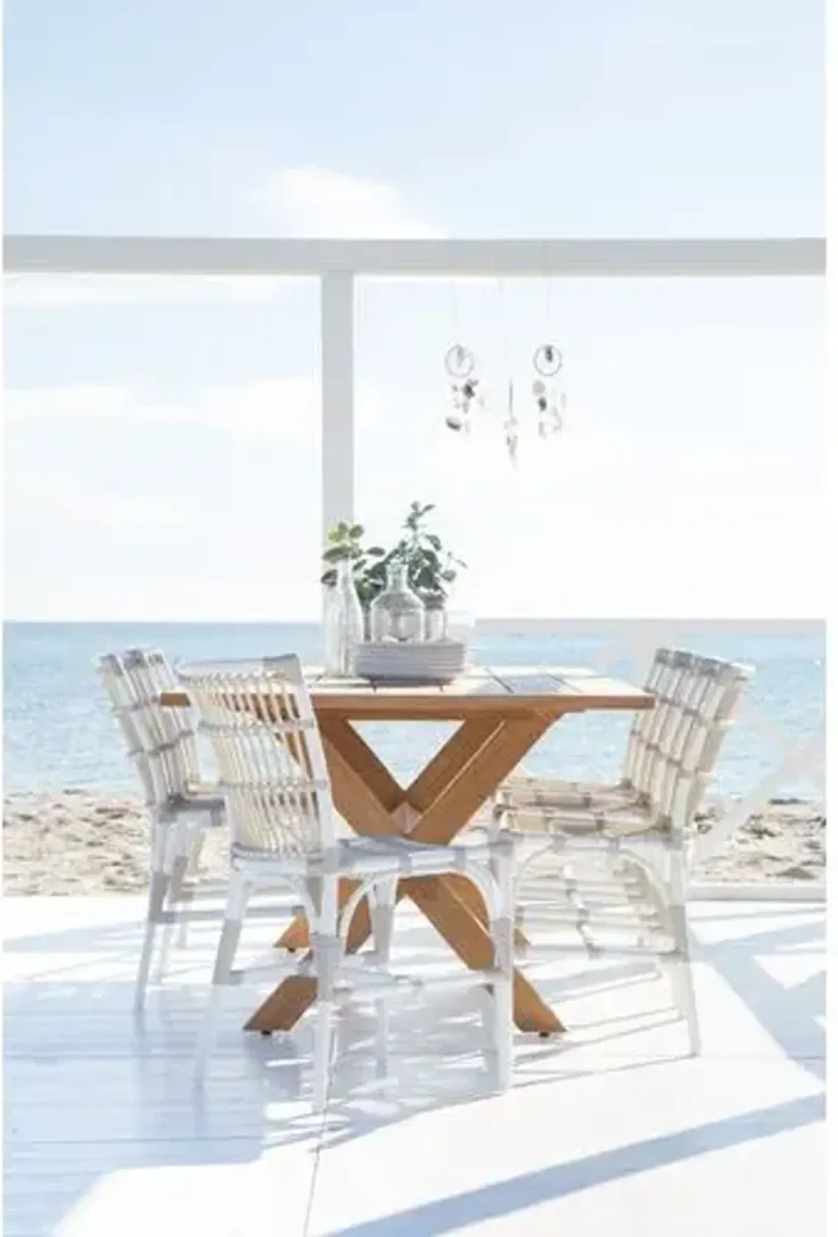 Elisabeth Outdoor Side Chair - Dove White - Sika Design