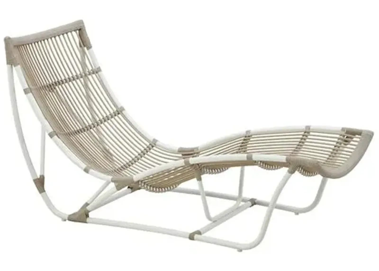 Michelangelo Outdoor Chaise - Dove White - Sika Design - Comfortable, Sturdy, Stylish, Weatherproof, Weatherproof