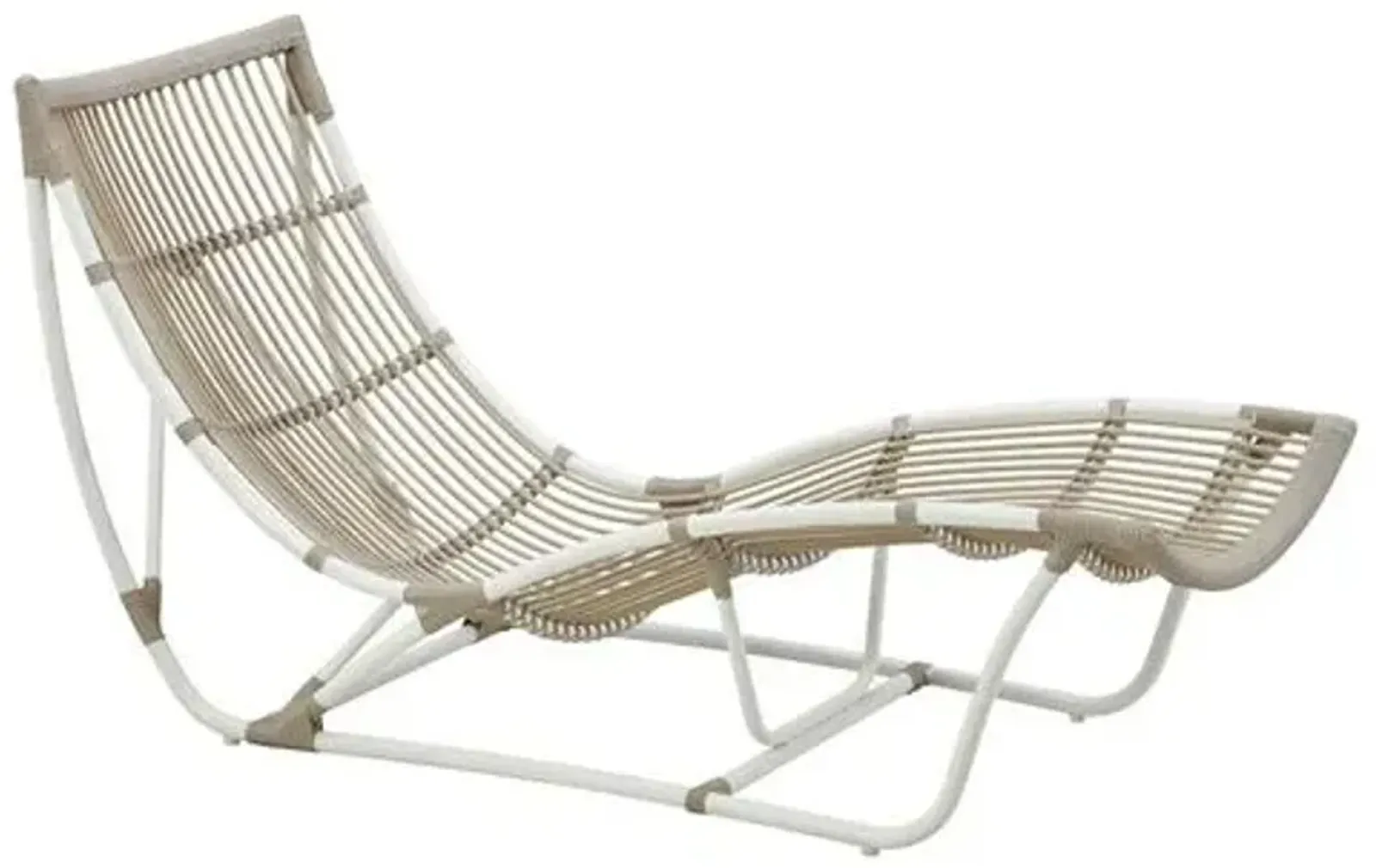 Michelangelo Outdoor Chaise - Dove White - Sika Design - Comfortable, Sturdy, Stylish, Weatherproof, Weatherproof