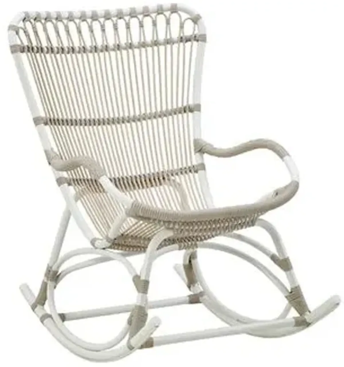 Monet Outdoor Rocking Chair - Dove White - Sika Design - Beige