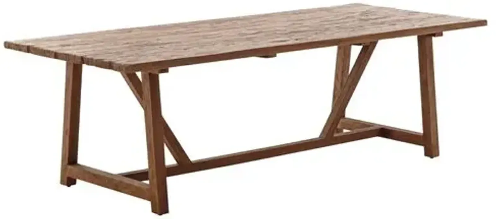 Lucas 95" Outdoor Dining Table - Natural - Sika Design