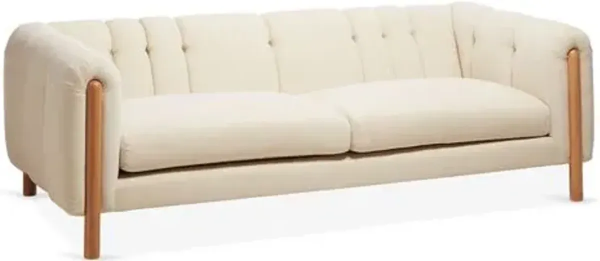 Burke Performance Sofa - Natural Crypton - Kim Salmela - Handcrafted