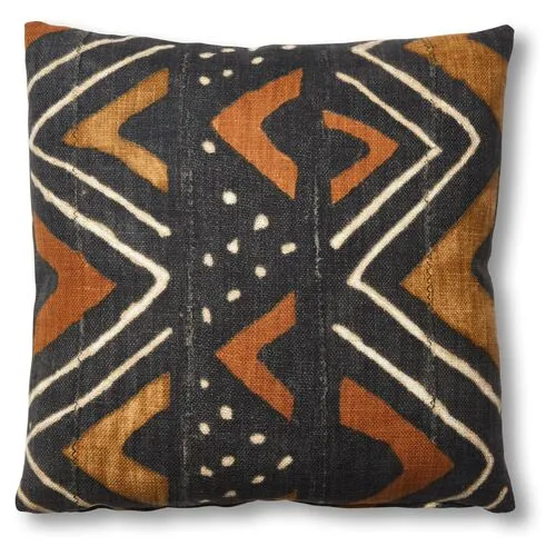 Aren Safari 20x20 Pillow - Black/Brown - Kim Salmela