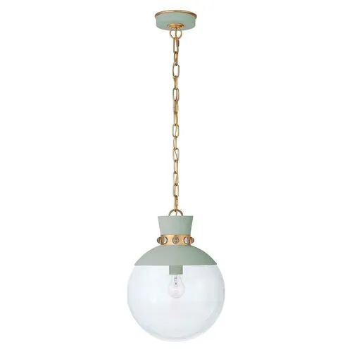 Visual Comfort - Lucia Pendant - Celadon/Gold - Green