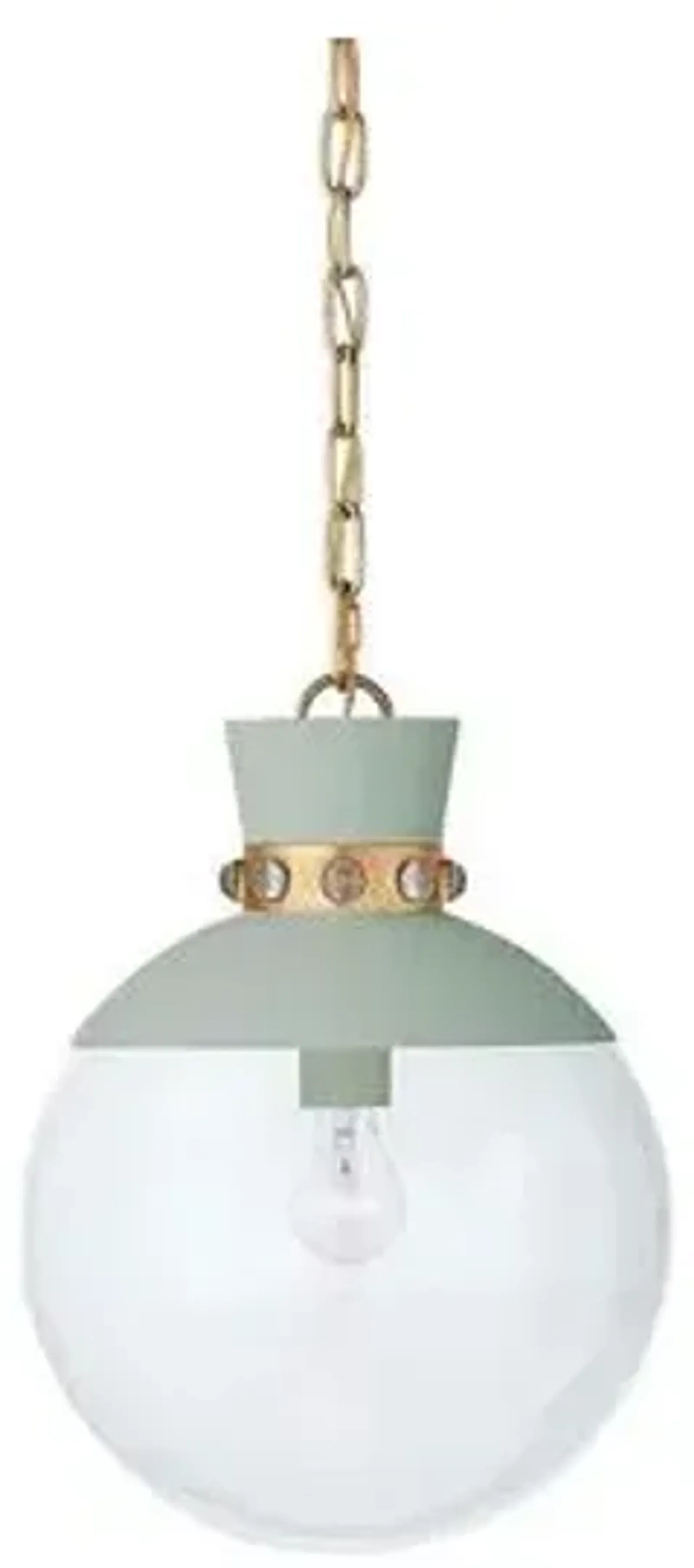 Visual Comfort - Lucia Pendant - Celadon/Gold - Green