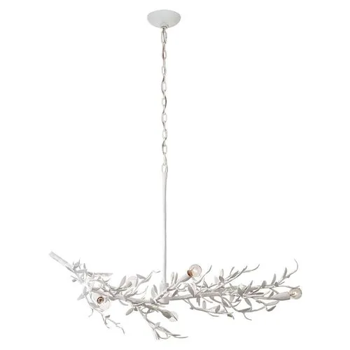 Visual Comfort - Mandeville Linear Chandelier - Plaster White