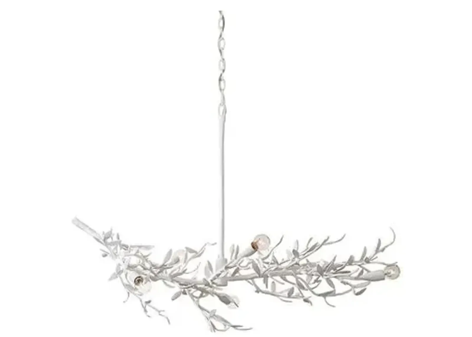 Visual Comfort - Mandeville Linear Chandelier - Plaster White