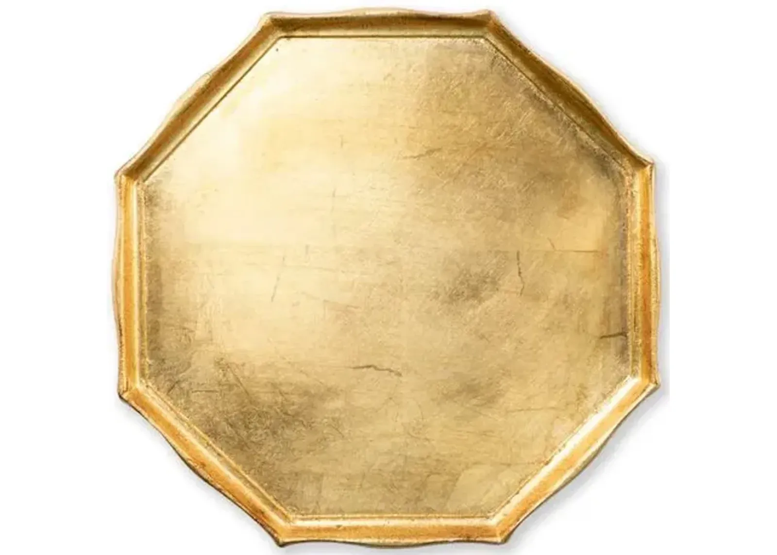 Florentine Octagonal Tray - Gold - VIETRI - Handcrafted