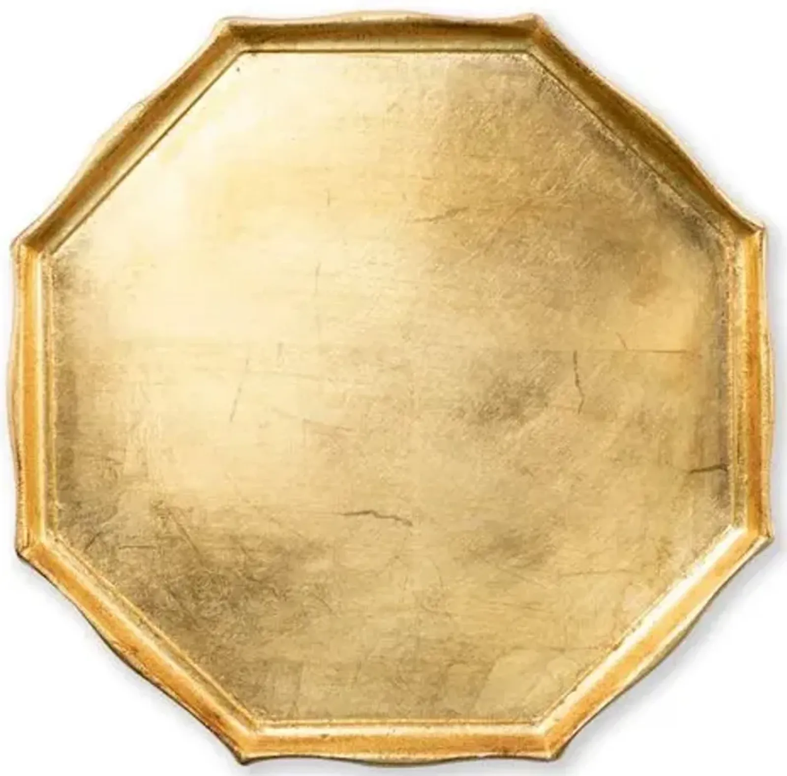 Florentine Octagonal Tray - Gold - VIETRI - Handcrafted