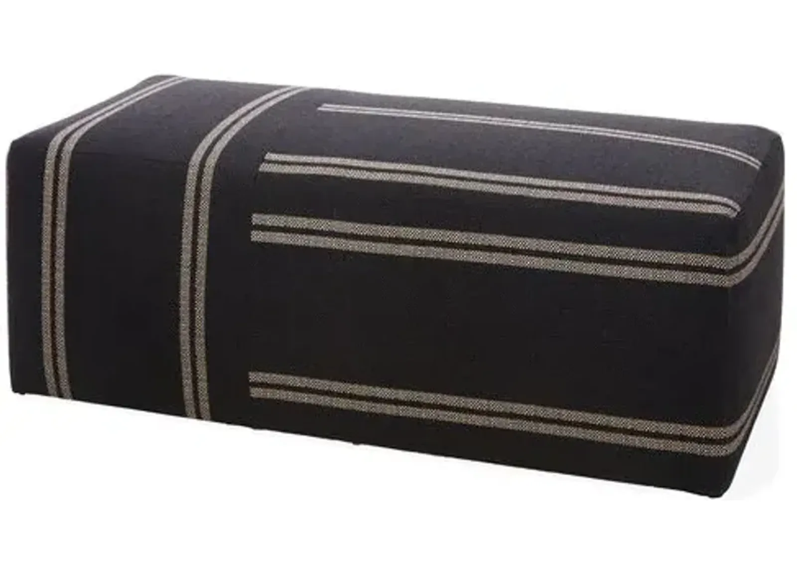 Blake Upholstered Ottoman - Kim Salmela - Handcrafted - Black