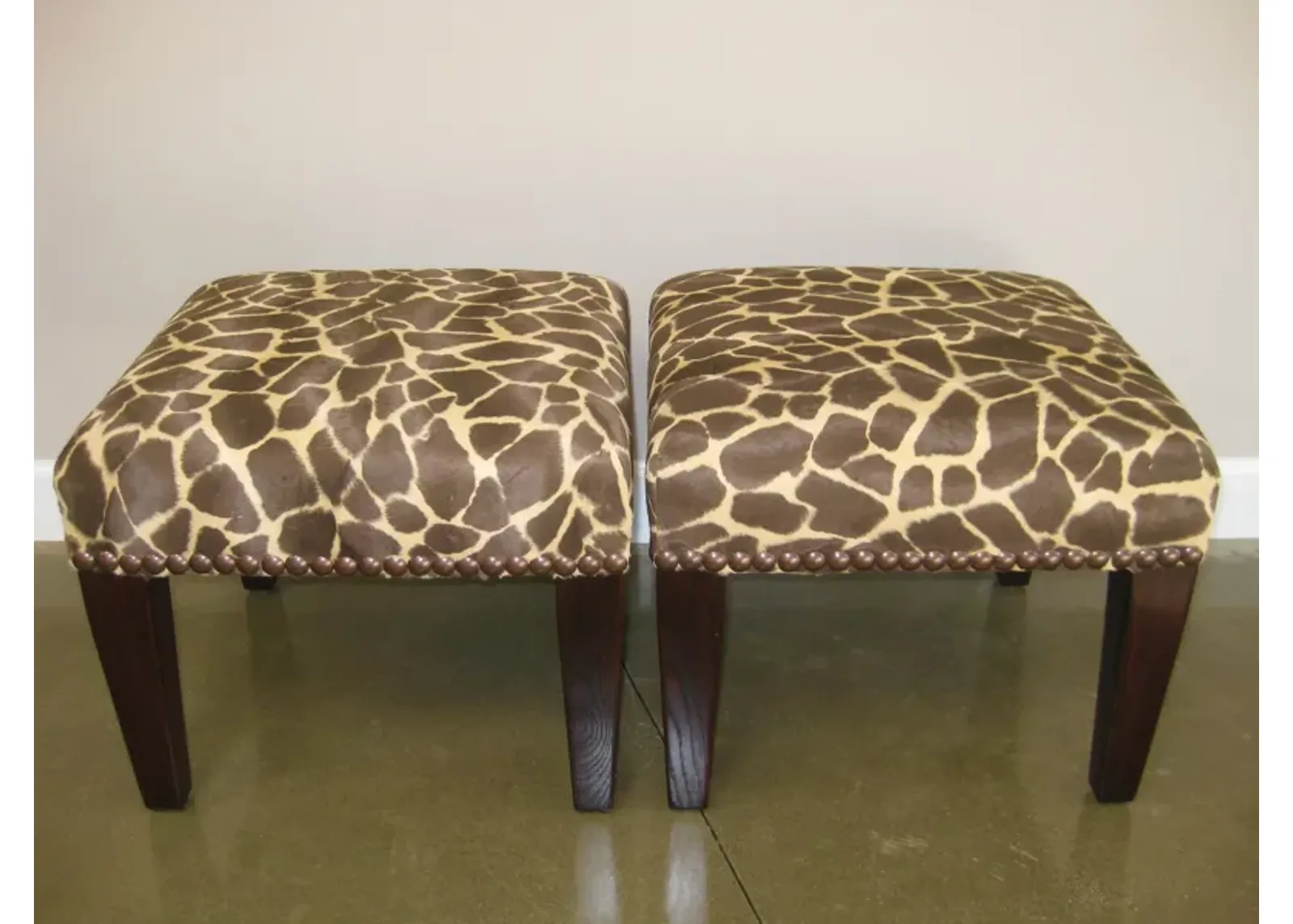 George Smith English Stools - Set of 2 - The Emporium Ltd. - Brown