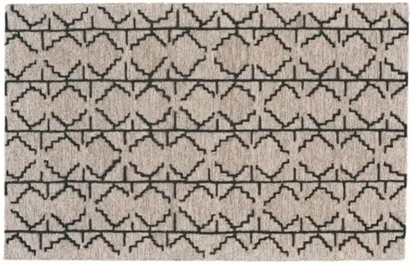 Salinas Rug - Charcoal/Gray - Beige - Beige