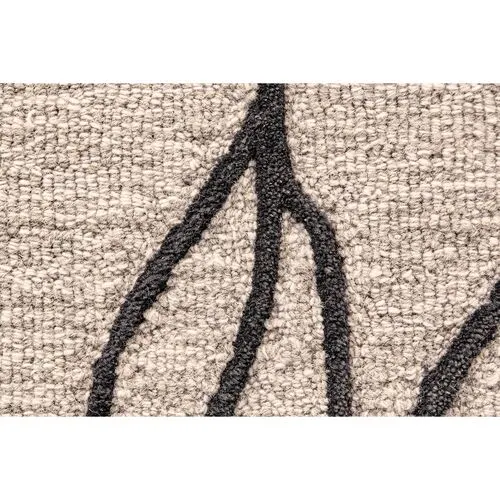 Finley Rug - Black/Taupe - Beige - Beige