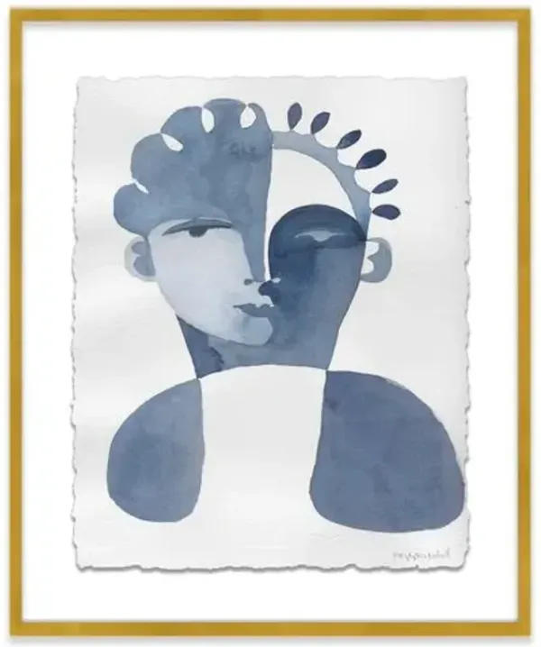 Hayley Mitchell - Claudine Painting - Gold