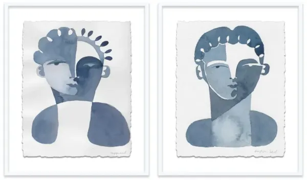 Hayley Mitchell, Claudine & Perette Diptych Painting