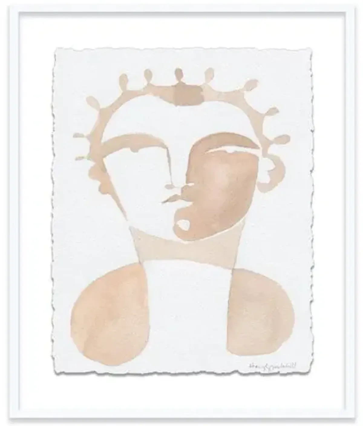 Hayley Mitchell - Hervé Painting - White