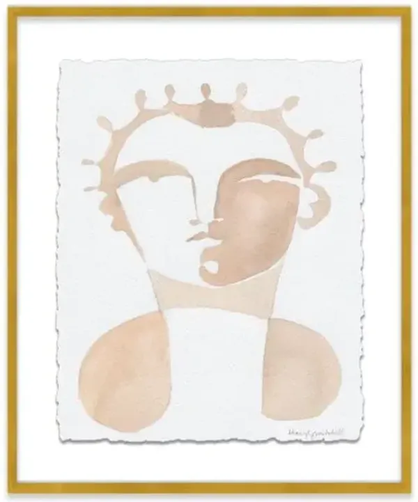 Hayley Mitchell - Hervé Painting - Gold