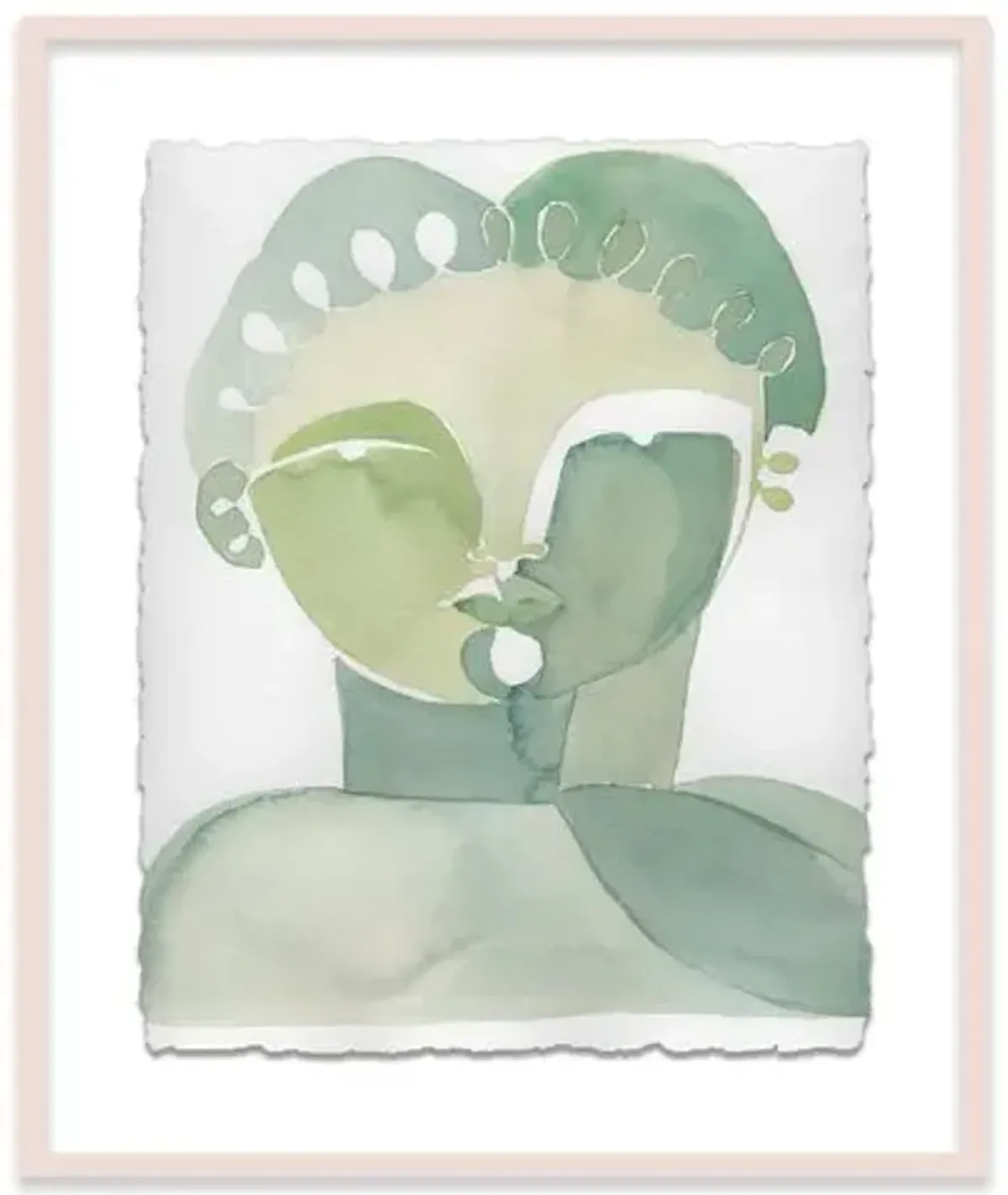 Hayley Mitchell - Lou I Painting - White