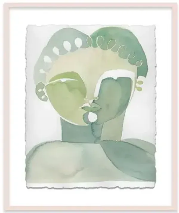 Hayley Mitchell - Lou I Painting - White