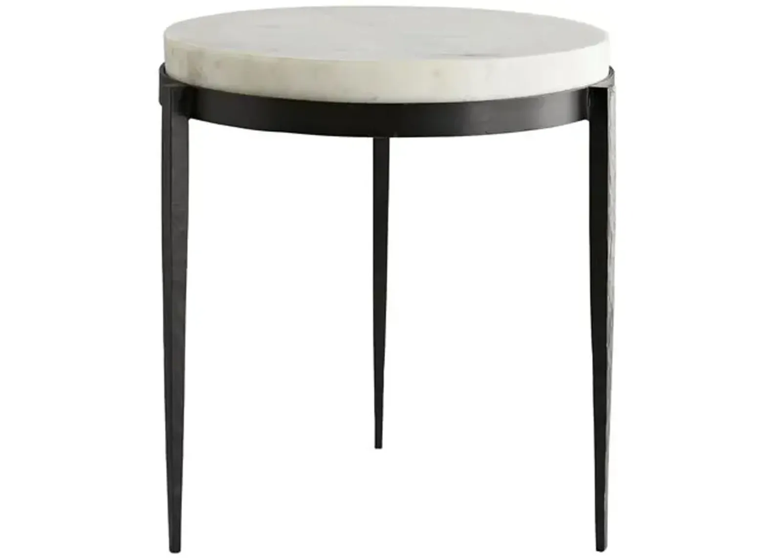 Kelsie Side Table - Black/White - Arteriors - Ivory