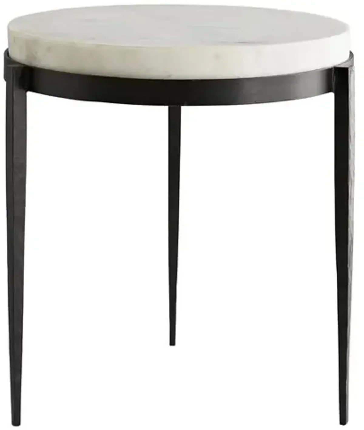 Kelsie Side Table - Black/White - Arteriors - Ivory