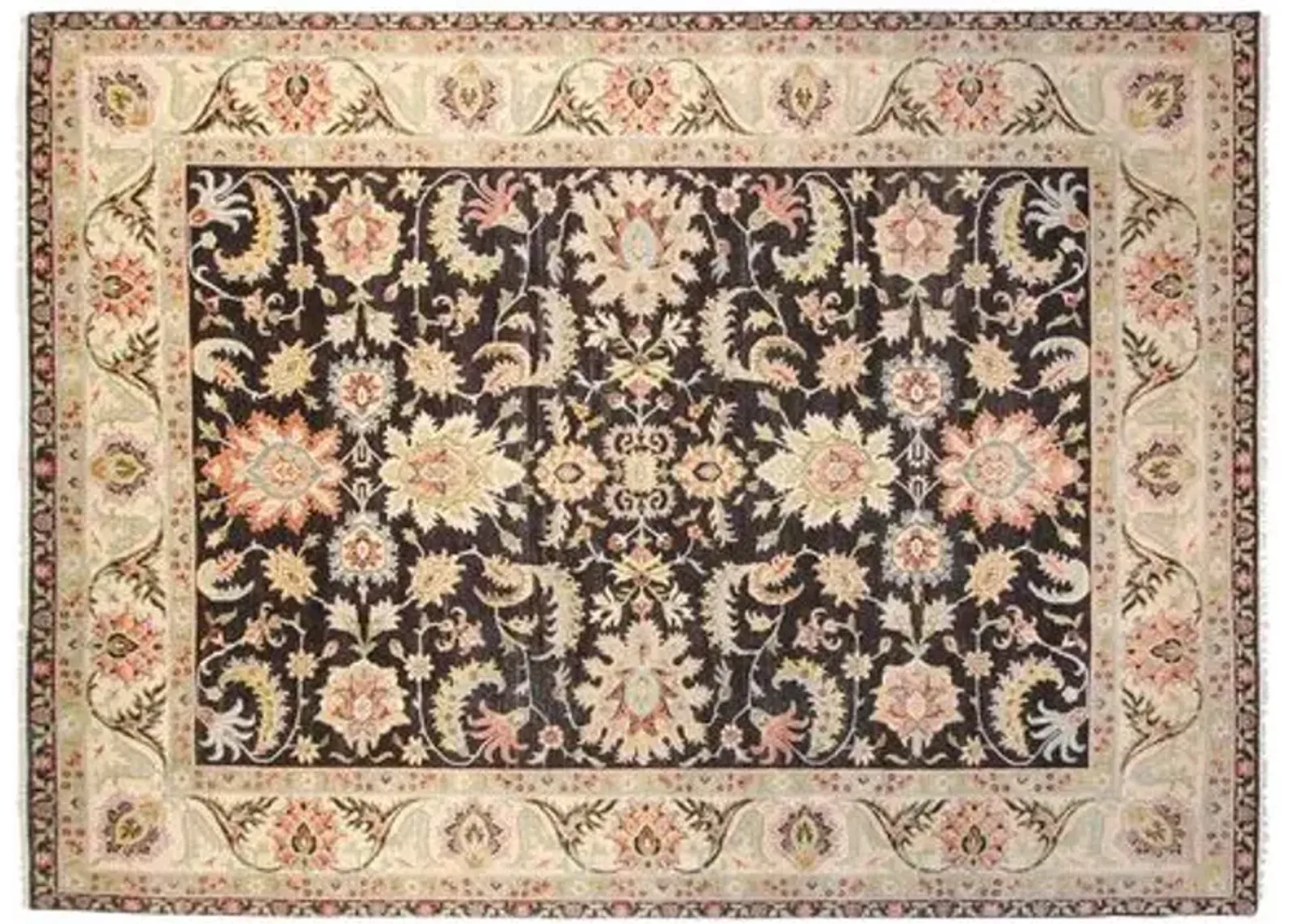 9'x12' Oushak Rug - Black - F.J. Kashanian - Black