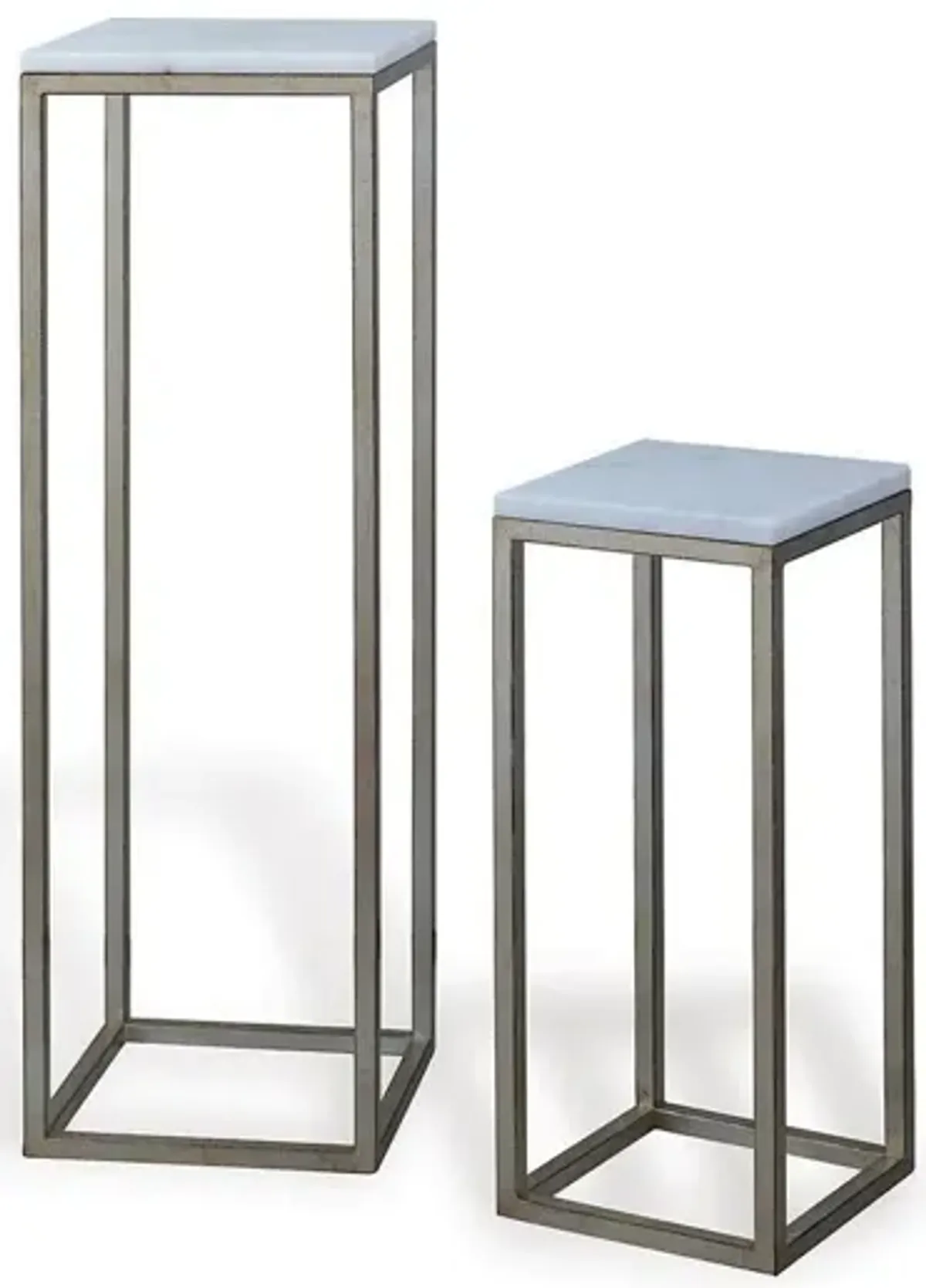 Asst. of 2 Drake Pedestals, Silver