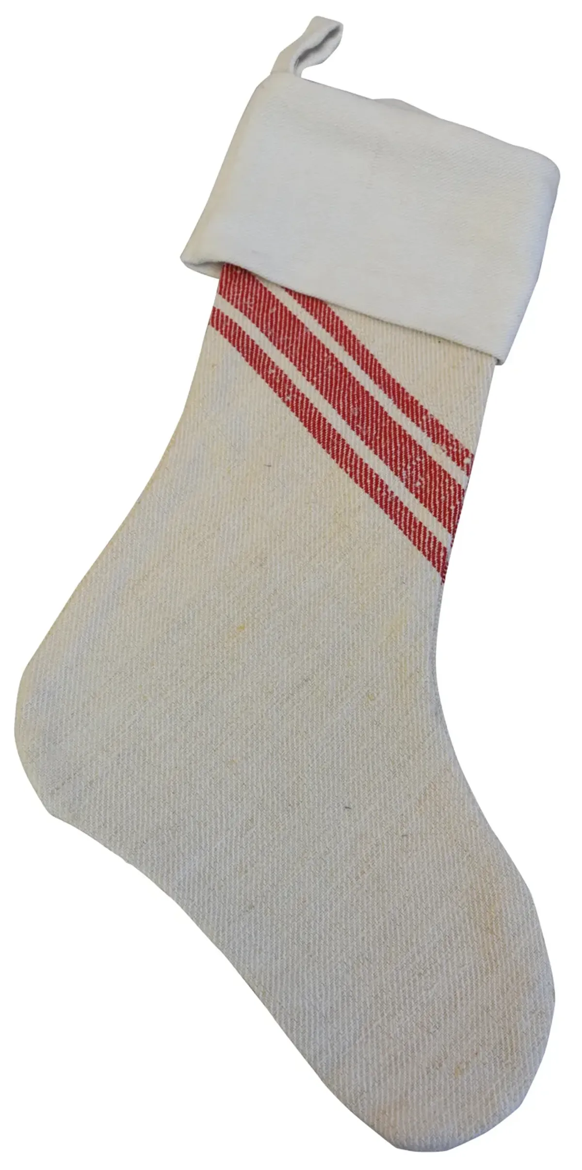 European Textile Christmas Stocking - Red