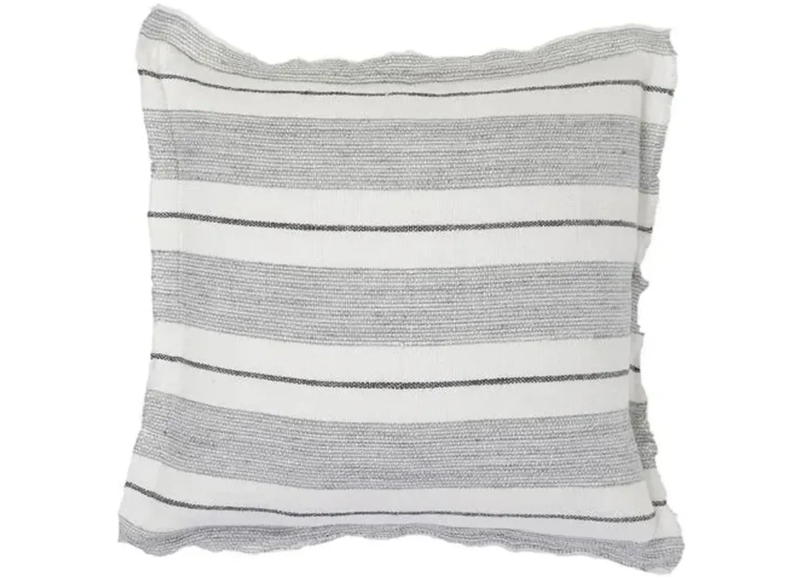 Laguna 20x20 Pillow - Gray/Charcoal Linen - Pom Pom at Home